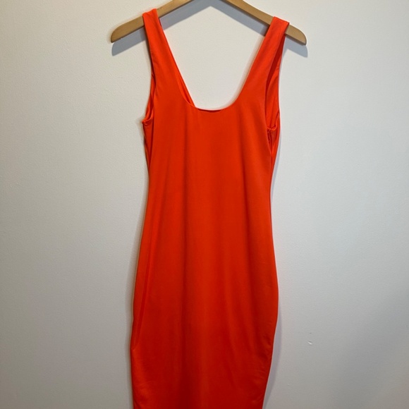 Rhomba, orange dress, Size Large - Picture 2 of 4